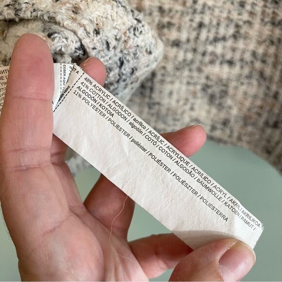 Violeta By Ming Mock Neck Long Sleeve Ribbed Knit Pullover Sweater Gray Medium - Picture 8 of 11